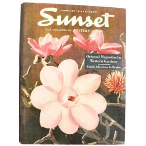 Vtg FEBRUARY 1958 Sunset Magazine Western living Travel LANDSCAPING Remodeling